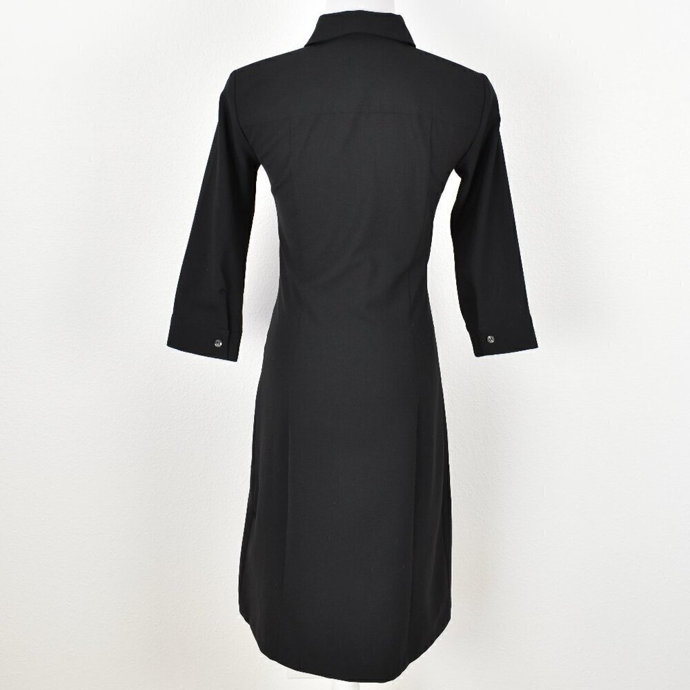 Club Monaco Wool Button Front Sheath Shirt Dress - 0 - Picture 5 of 8